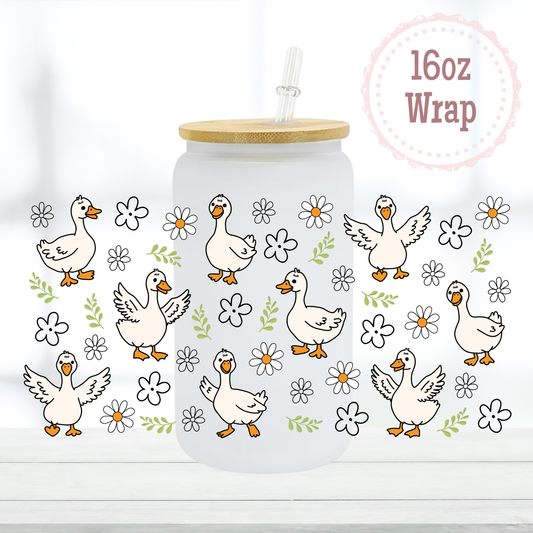 Cute Geese 16oz UVDTF Cup Wraps
