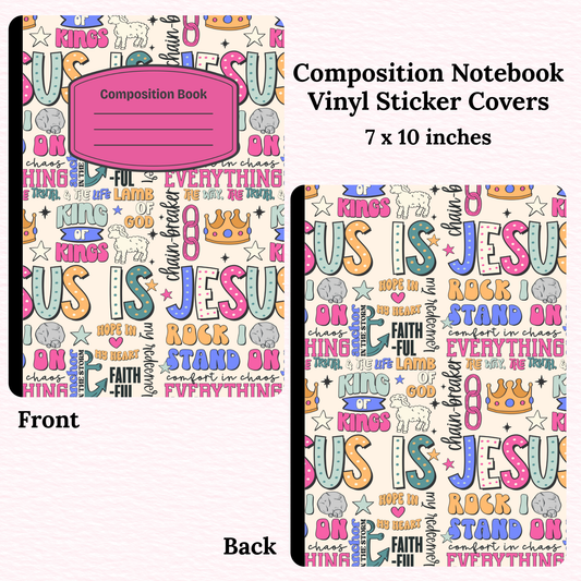 Jesus Composition Notebook Vinyl Cover