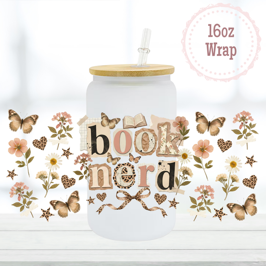 Book Nerd 16oz UVDTF Cup Wrap