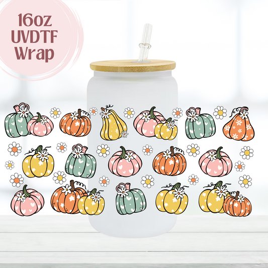 Cute Pumpkins 16oz UVDTF Cup Wrap