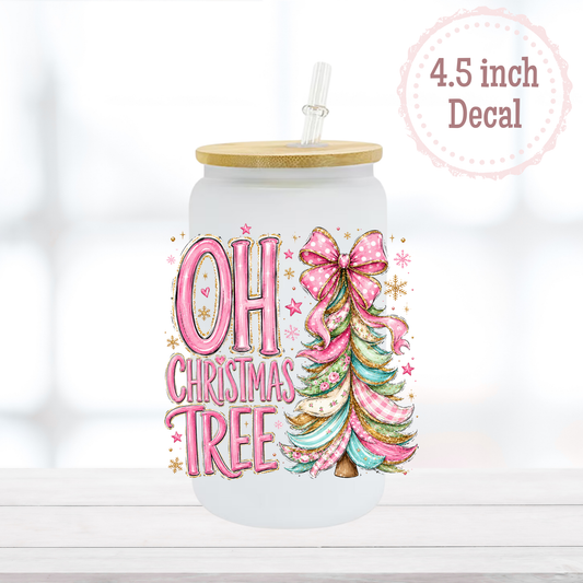 Oh Christmas Tree UVDTF Decal
