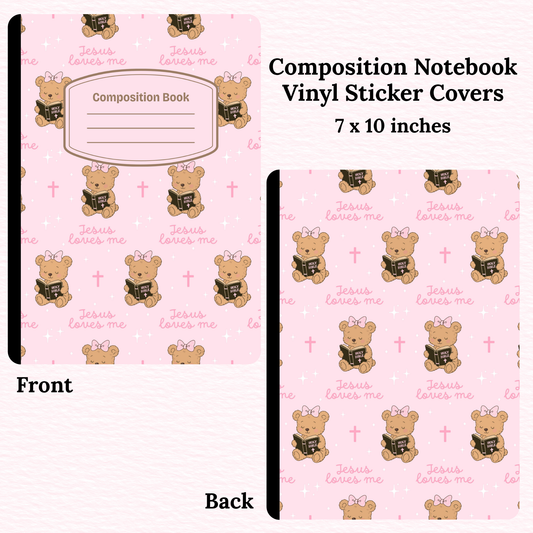 Teddy Bear Composition Notebook Vinyl Cover
