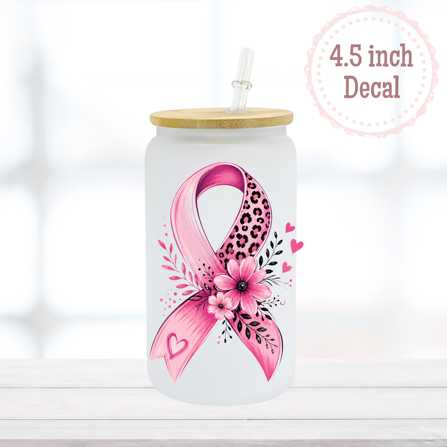 Breast Cancer Awareness UVDTF Decal