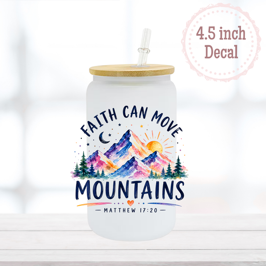Faith can Move Mountains UVDTF Decal