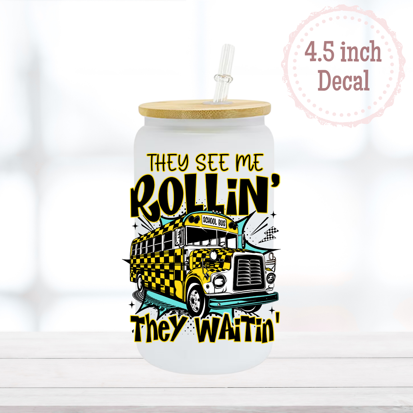 Rollin Bus UVDTF Decal