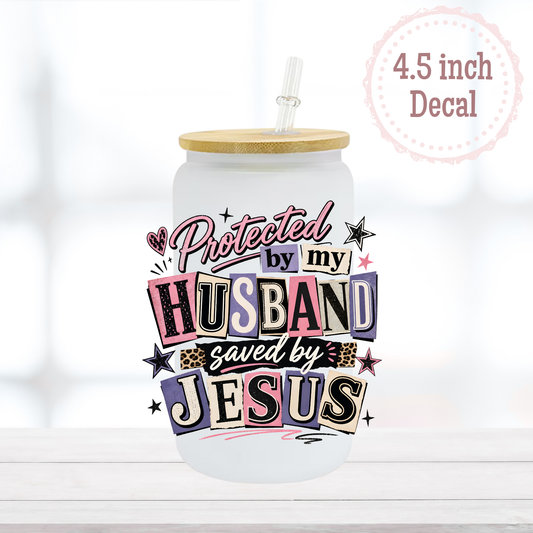 Jesus & My Husband UVDTF Decal