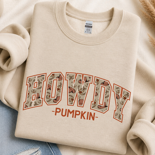 Howdy Pumpkin DTF Print