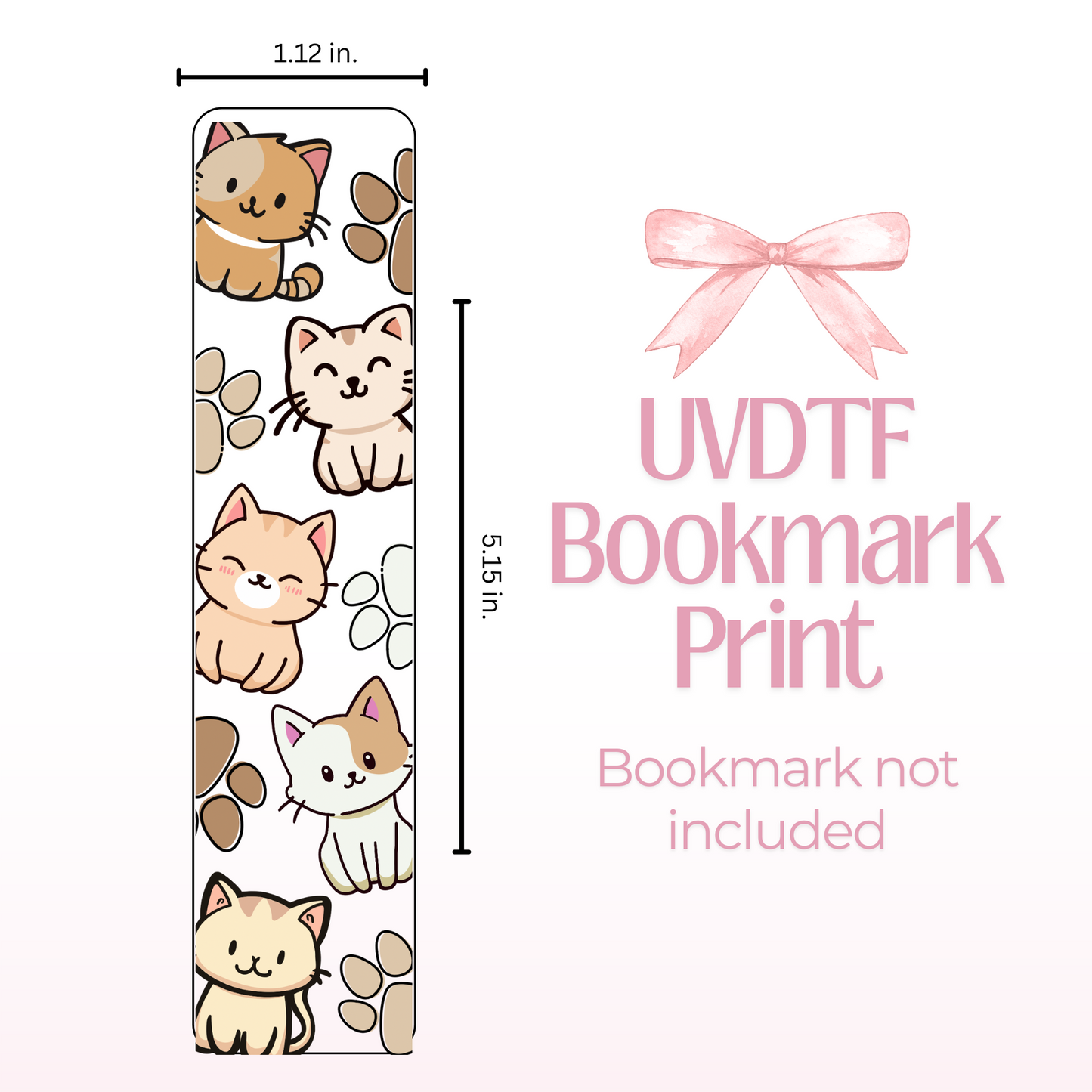 Cats Double Sided Bookmark