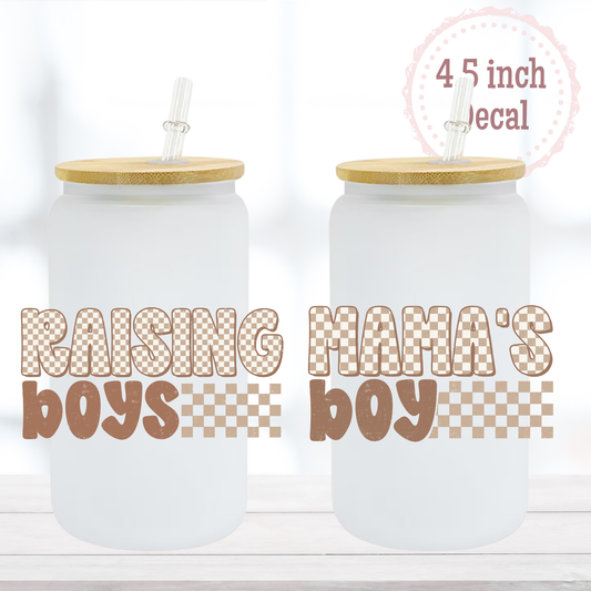 Raising Boys Matching UVDTF Decal