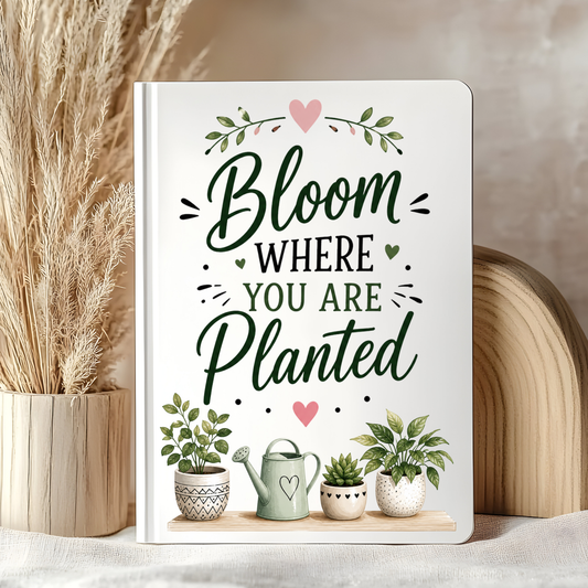 Bloom Where Planted A5 Notebook Decal