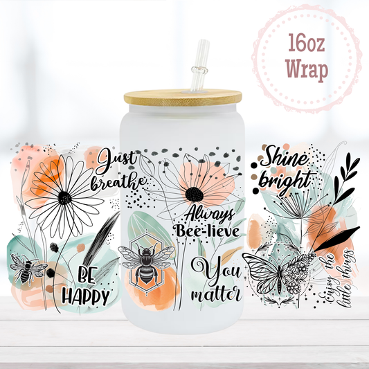 Boho Affirmations 6oz UVDTF Cup Wrap