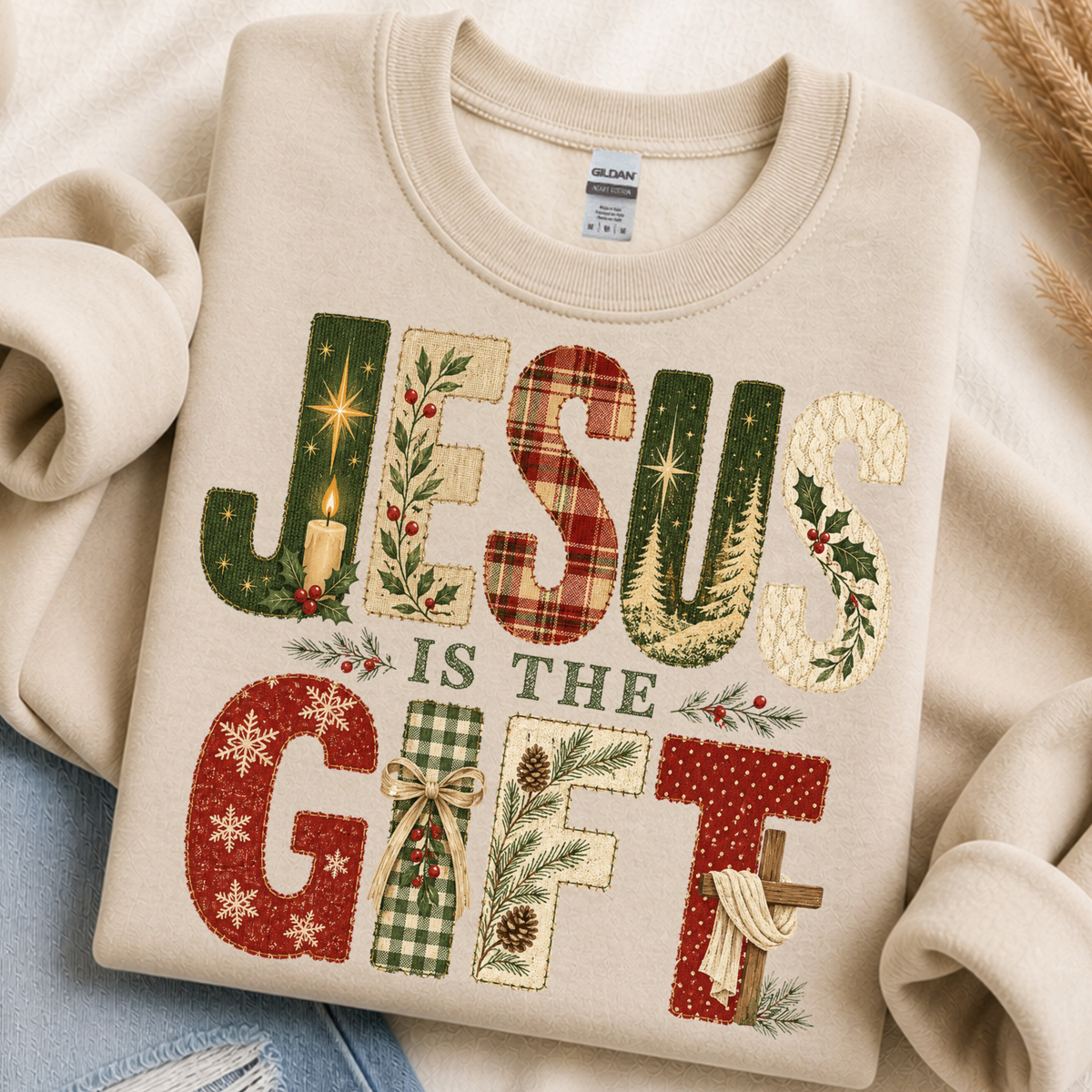 Jesus is the Gift DTF Transfer