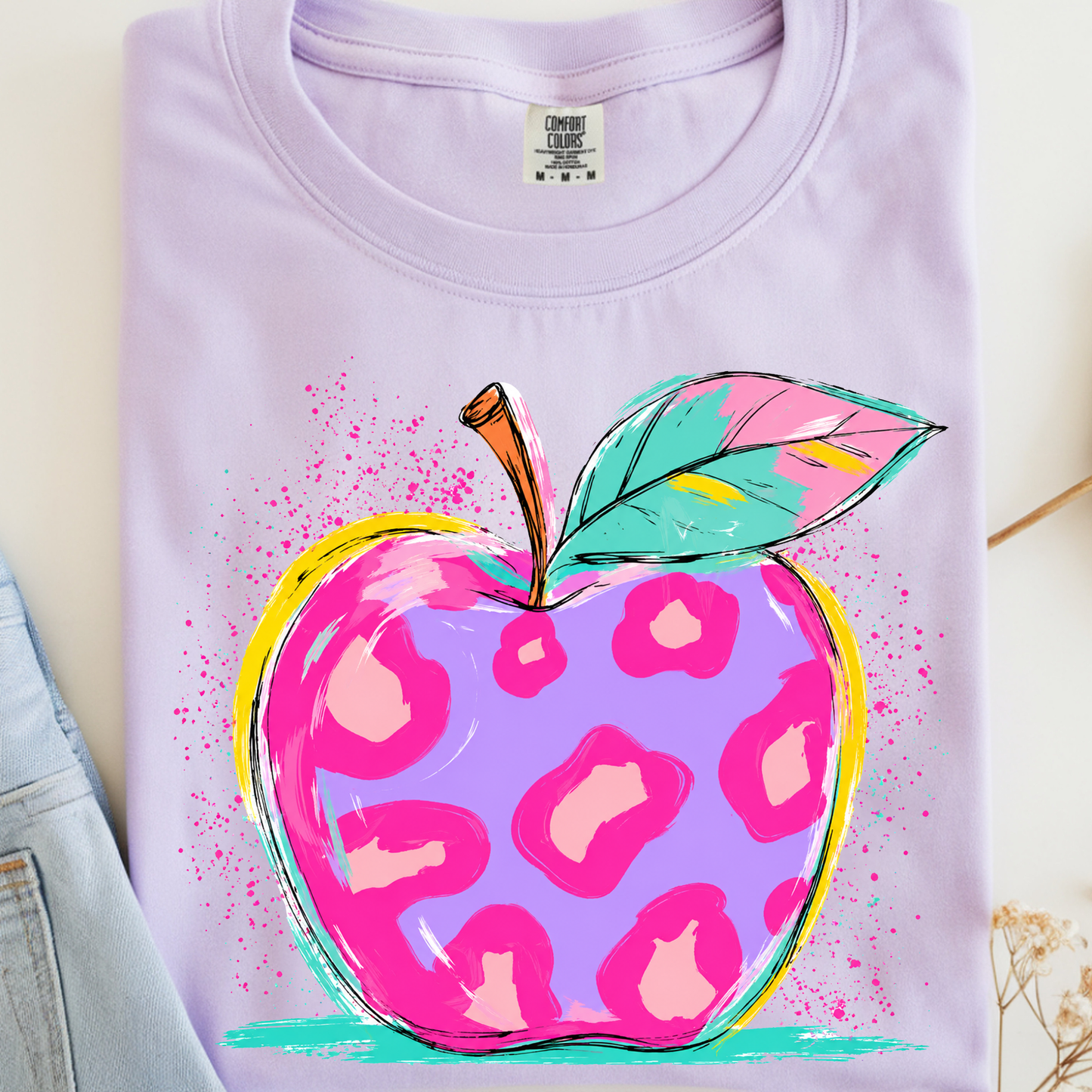 Cheetah Apple DTF Print