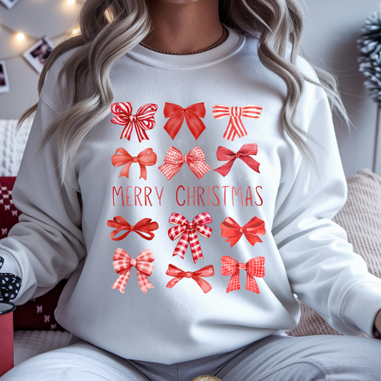 Red Coquette Merry Christmas DTF Print