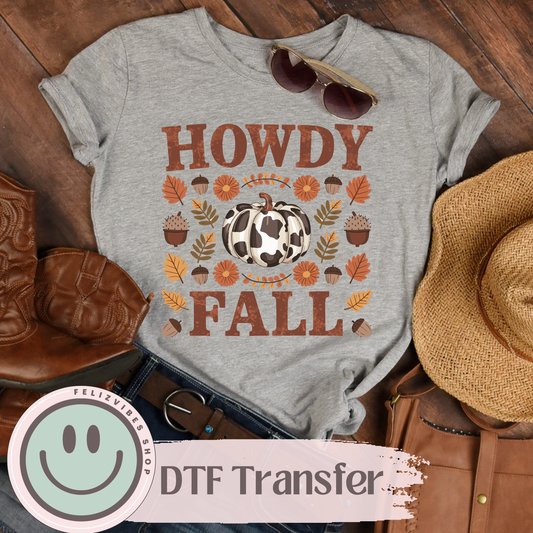 Howdy Fall DTF Print