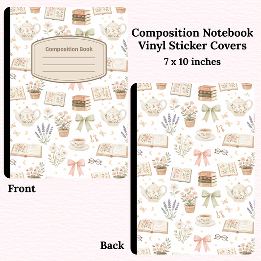 Books Composition Notebook Vinyl Cover