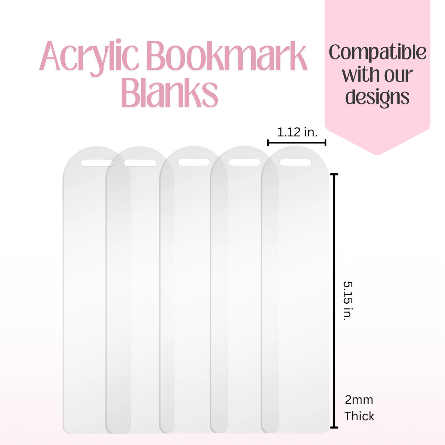 Acrylic Bookmark Blank