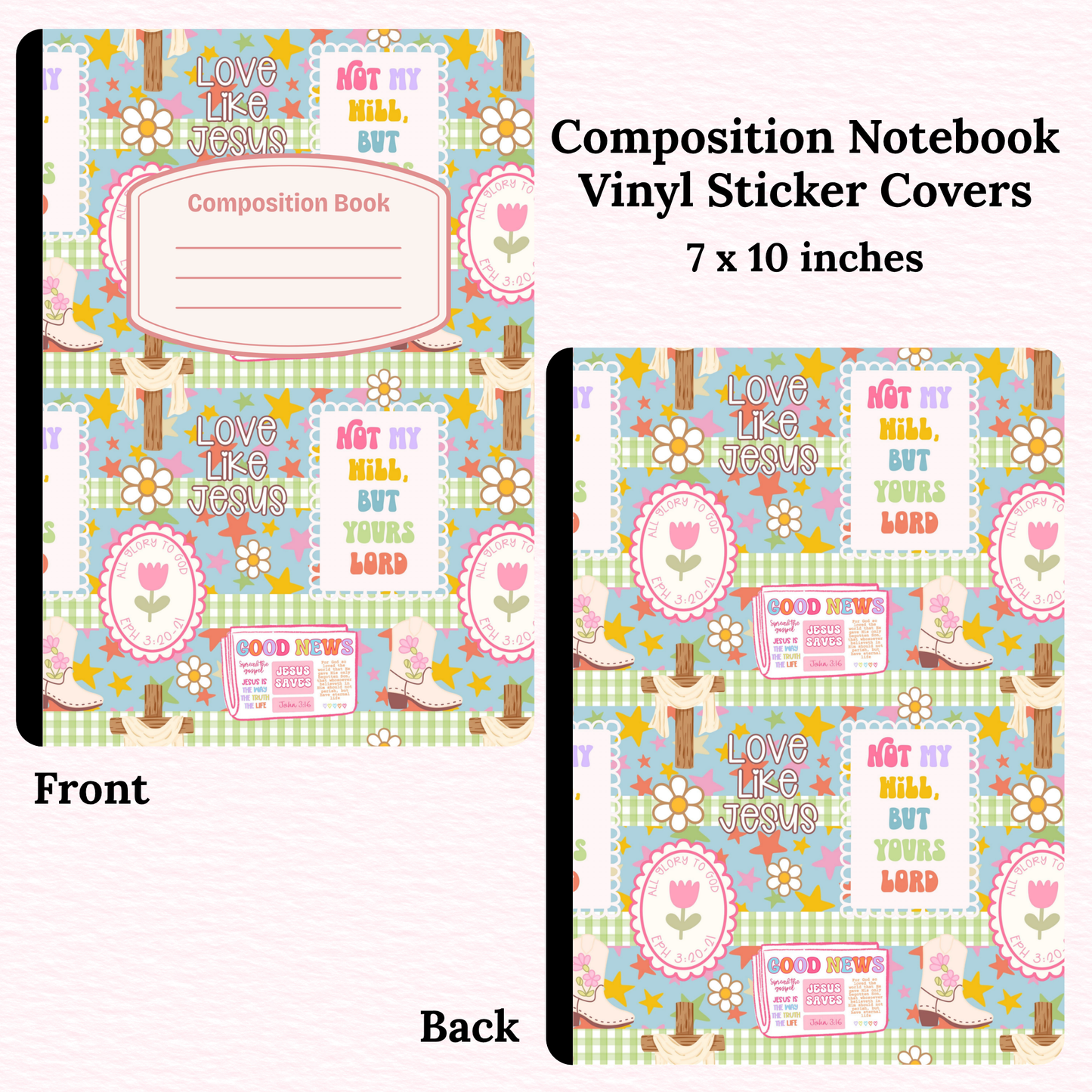 Love Like Jesus Composition Notebook Vinyl Cover