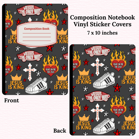 Jesus the Only Way Composition Notebook Vinyl Cover