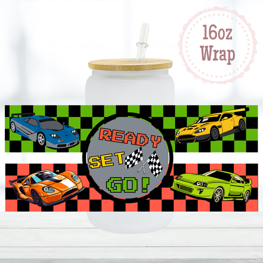 Ready Set Go 16oz UVDTF Cup Wrap