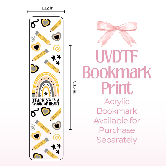 Teaching Double Sided Bookmark