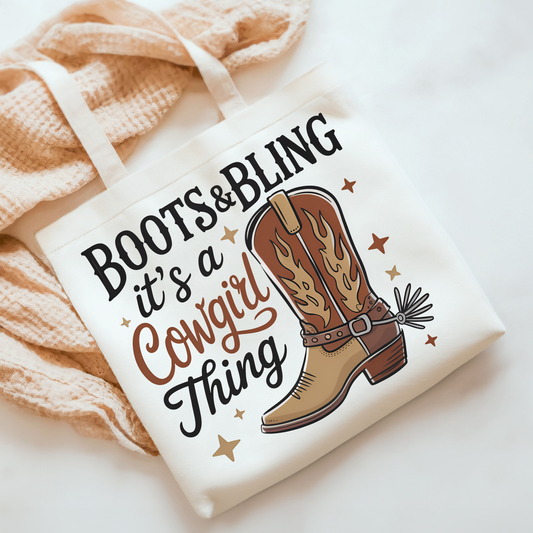 Boots and Bling DTF Print