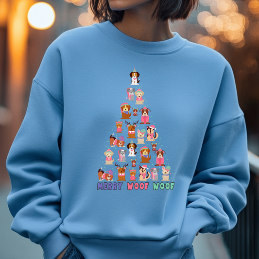 Merry Woof Woof DTF Print