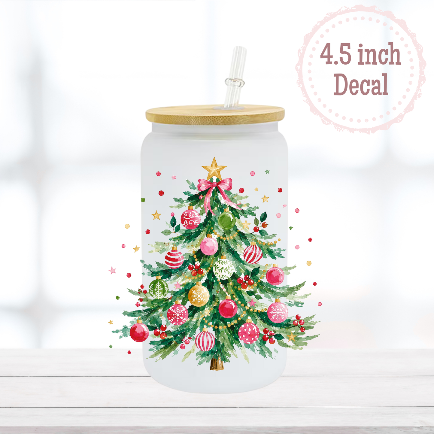 Christmas Tree UVDTF Decal