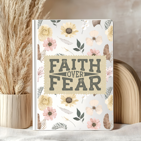 Faith Over Fear Notebook Decal