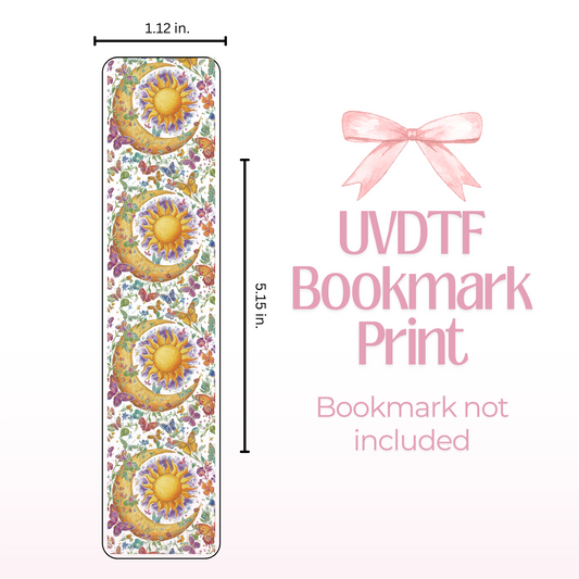 Moon and Sun Double Sided Bookmark