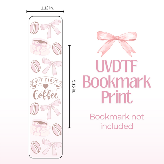 First Coffee Double Sided Bookmark