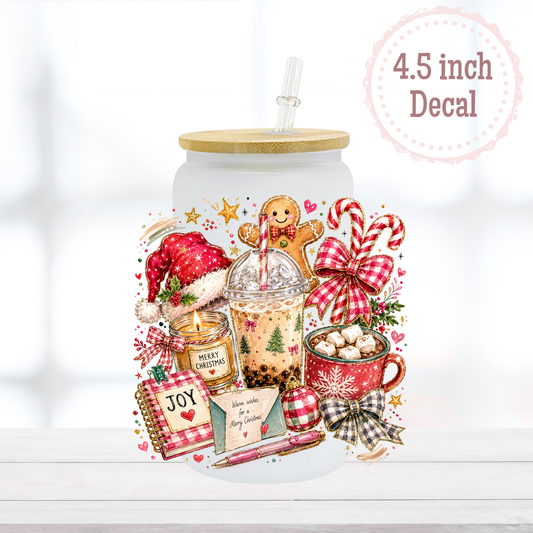 Christmas Items UVDTF Decal