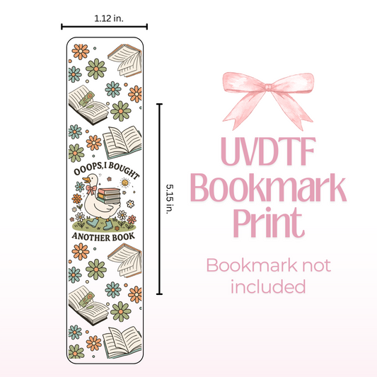 Oops Another Book Goose Double Sided Bookmark