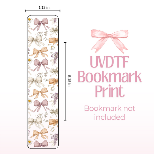 Vintage Bows Double Sided Bookmark