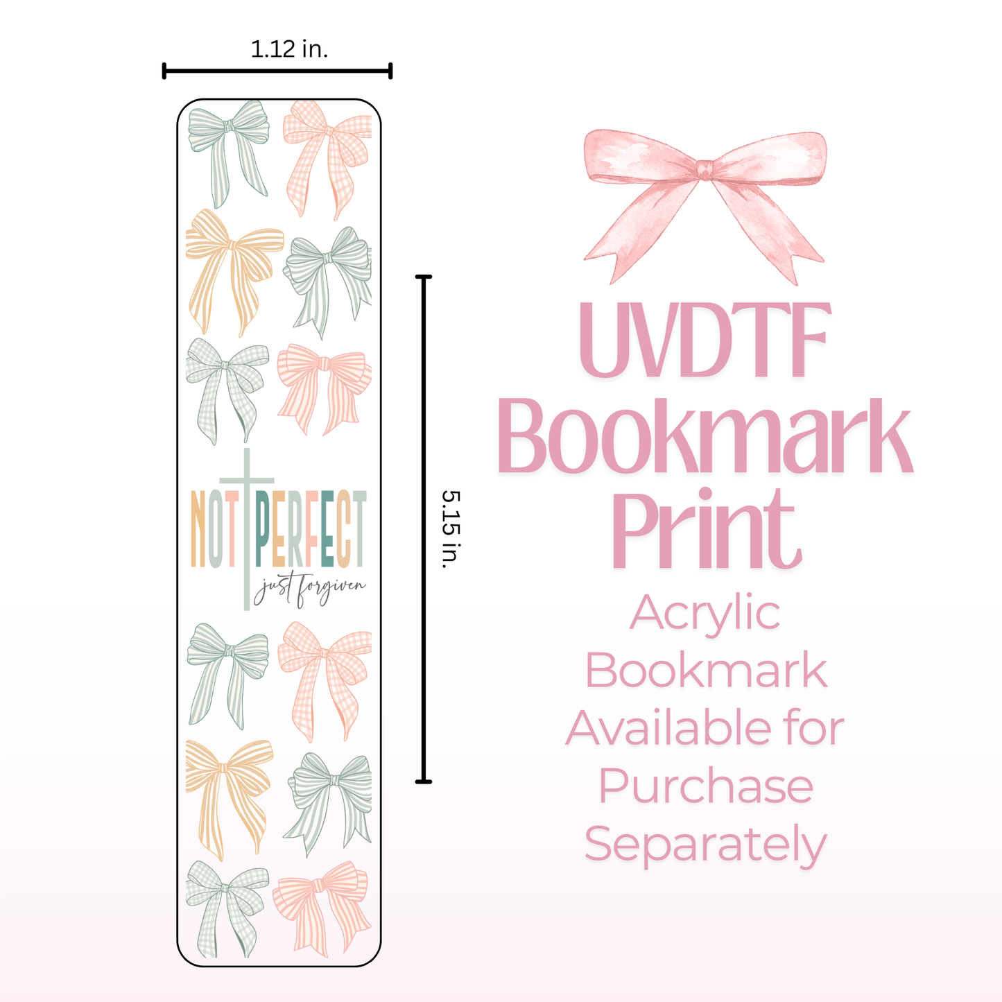 Forgiven Double Sided Bookmark
