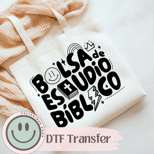 Bolsa Estudio Biblico DTF Print
