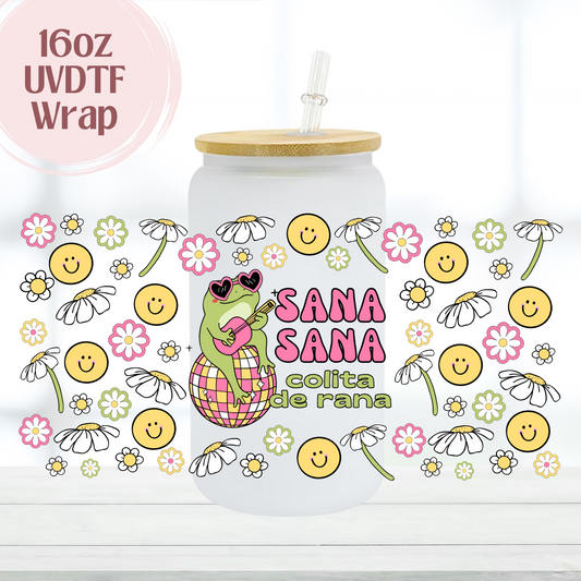 Sana Colita de Rana 16oz UVDTF Cup Wrap