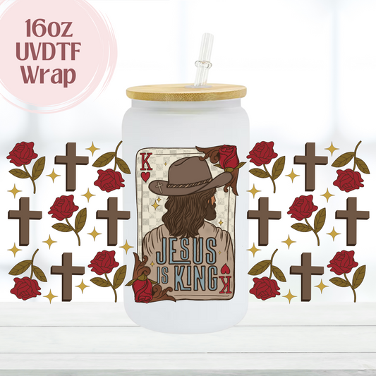 Jesus is King 16oz UVDTF Cup Wrap