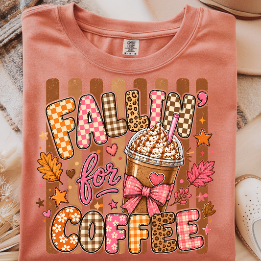 Fallin' for Coffee DTF Print