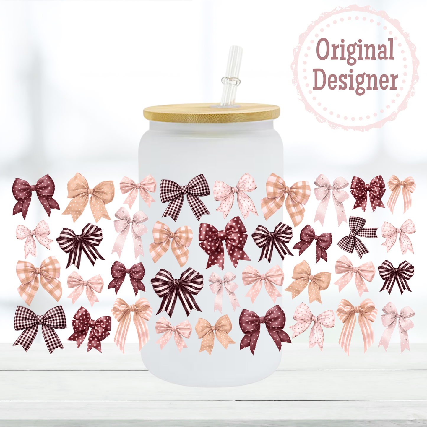 Boho Bows 16oz UVDTF Cup Wrap