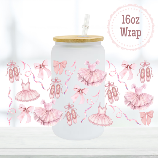 Ballerina 16oz UVDTF Cup Wrap