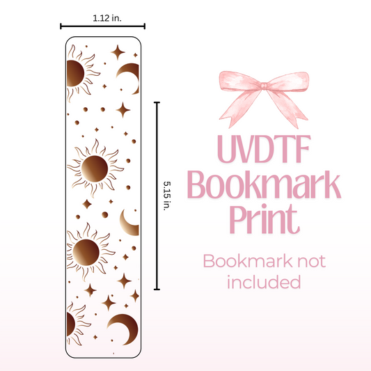 Boho Sun & Moon Double Sided Bookmark