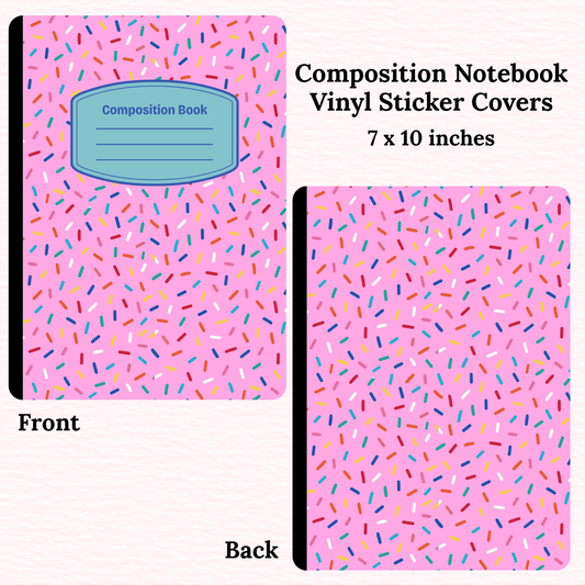 Sprinkles Composition Notebook Vinyl Cover