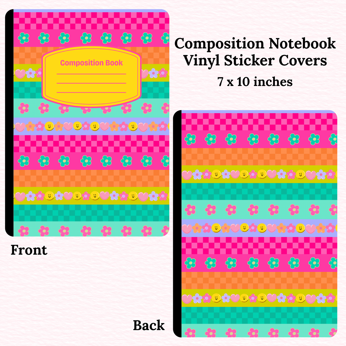 Flowers Composition Notebook Vinyl Cover
