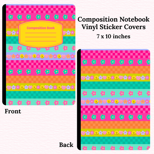 Flowers Composition Notebook Vinyl Cover