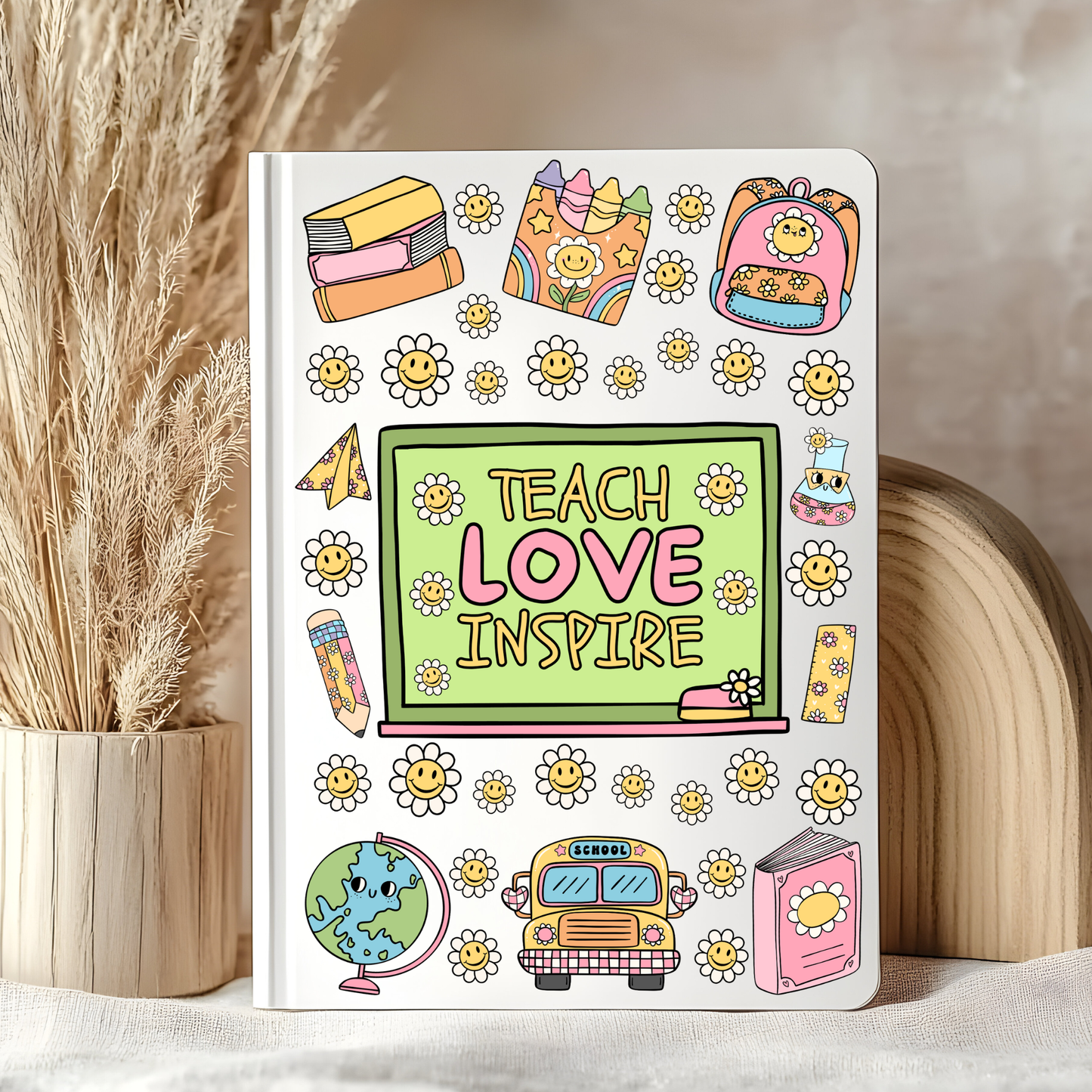 Teach Love Inspire Notebook Decal
