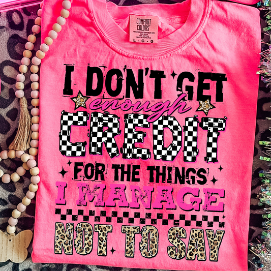 Not Say DTF Print