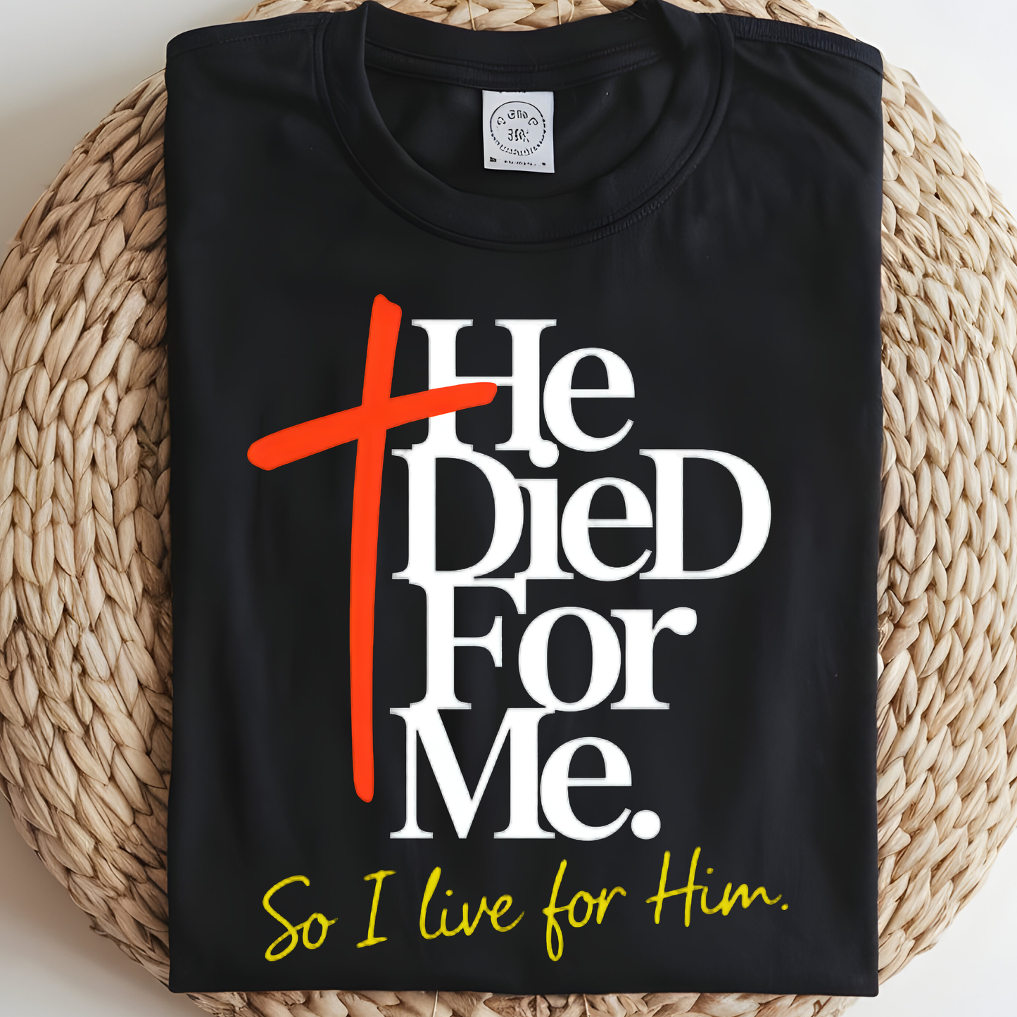 I Live For Him DTF Print