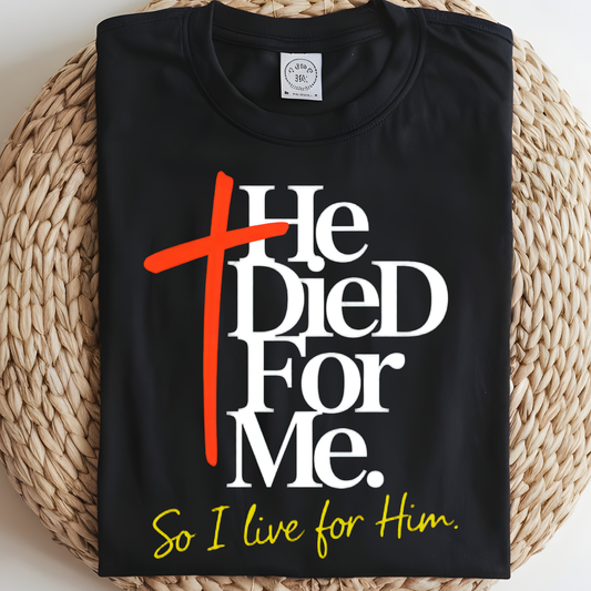 I Live For Him DTF Print
