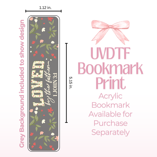Loved Double Sided Bookmark